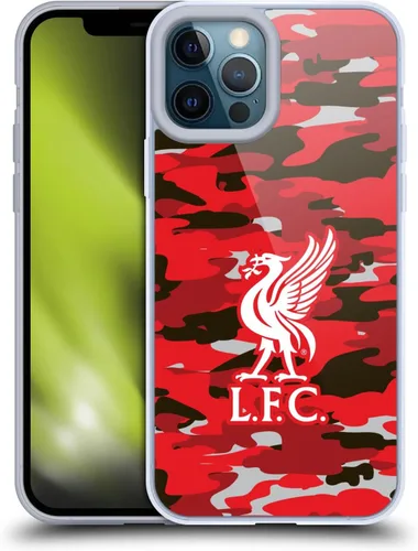 Vista 59 de Head Case Designs Funda de gel con licencia oficial del Liverpool Football Club Away Colourways Crest Camou [protección de grado militar] compatible
