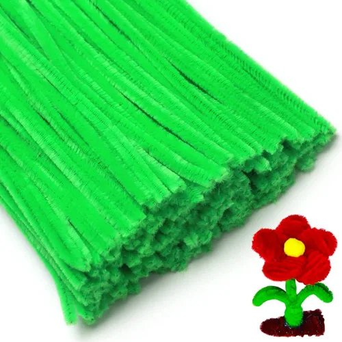 Vista 8 de Eppingwin 200 limpiapipas, limpiadores de pipas con purpurina, suministros de manualidades, tallos de felpilla de 10 colores para proyectos