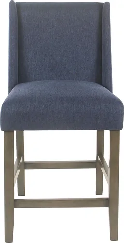 Vista 12 de [Usado] 'HomePop by Kinfine Taburete tapizado de tela para encimera, altura de encimera, 24 pulgadas, geométrico negro y crema