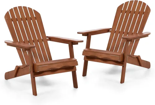Vista 13 de Elk - Silla Adirondack de madera de eucalipto para patio al aire libre de 34 pulgadas de ancho para patio al aire libre, terraza, playa, jardín