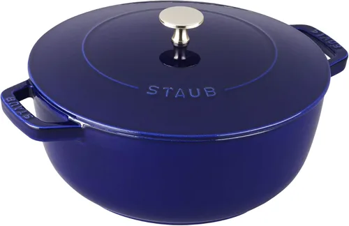 Vista 10 de Staub Horno holandés de hierro fundido, 3.75 cuartos de galón, sirve 3-4, fabricado en Francia, cereza