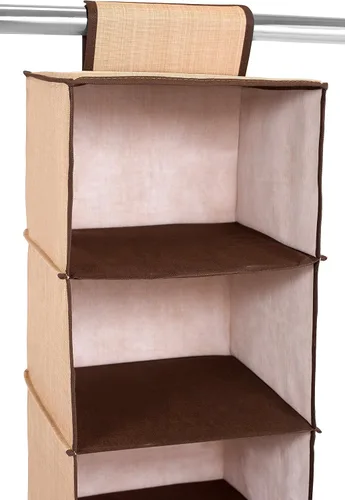 Vista 6 de El mejor organizador colgante de closet disponible en internet (gris)