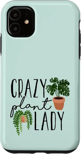 Vista 8 de Crazy Plant Lady - Cute Plant Lovers Gardening Theme Case for iPhone 17