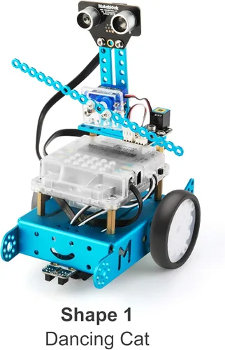 Vista 5 de Makeblock Kit de robot mBot con caja de codificación de arañazos + paquete de complemento de robot servo