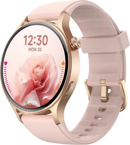 Vista 11 de Fitpolo Reloj inteligente para hombres y mujeres, pantalla táctil AMOLED de 1.3 pulgadas, rastreador de fitness, hacer/responder llamadas, monitor