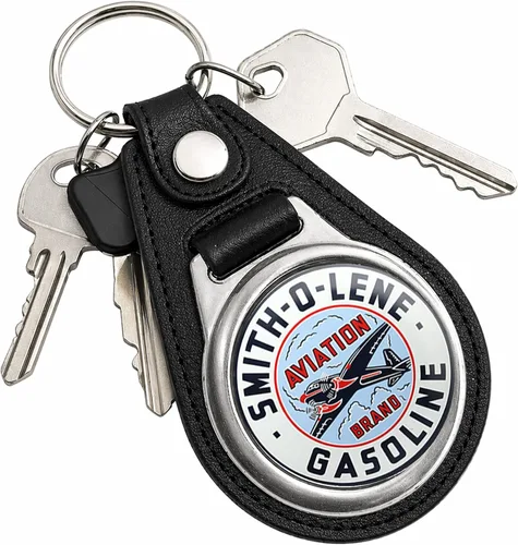 Vista 106 de Brotherhood Round Key Chain for Vintage Motor Oil, Petroleum, and