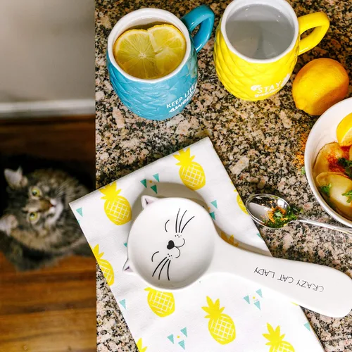 Vista 5 de Pavilion Gift Company - Crazy Cat Lady - Soporte para cucharas de 10