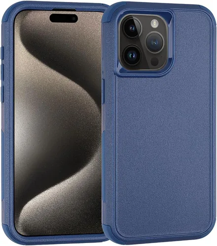 Vista 14 de Co-Goldguard Funda para iPhone 15 de 6.1 pulgadas, resistente de 3 capas, funda protectora resistente para iPhone 15 (negro)