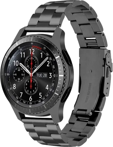 Vista 8 de Juntan Correa de reloj compatible con Samsung Galaxy Watch de 1.811 in Galaxy Watch 3 de 1.772 in Gear S3 Frontier Classic de acero inoxidable
