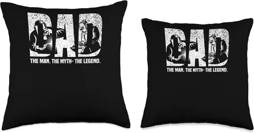 Vista 3 de Welder Dad The Man Myth Legend Flame Metalsmith Fabricator Throw Pillow