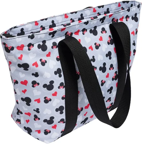 Vista 2 de Disney Bolsa de viaje con cremallera y estampado de iconos de Mickey y Minnie Mouse
