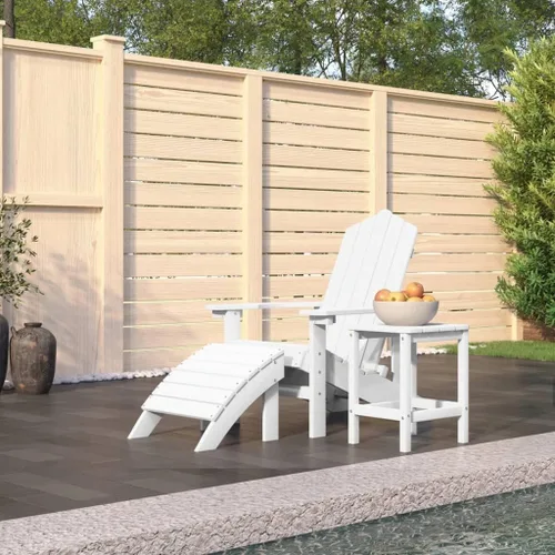Vista 10 de Sillas Adirondack para patio con reposapiés y mesa HDPE antracita silla de patio al aire libre sillas de comedor al aire libre Sillas para Comedor