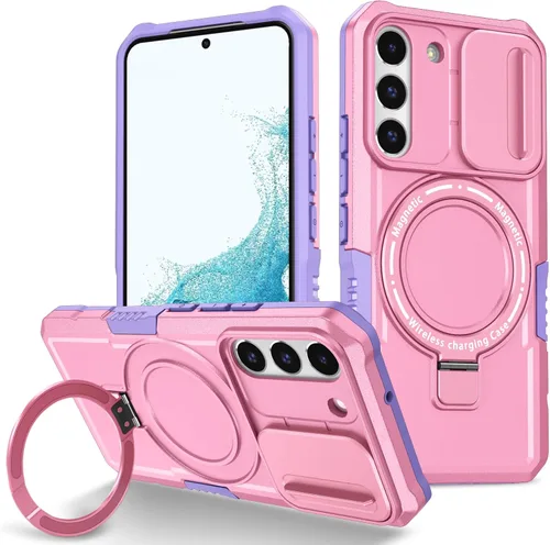 Vista 23 de Funda magnética para Samsung Galaxy Note 20 Ultra, soporte para teléfono, funda protectora mate a prueba de golpes, funda protectora para teléfono