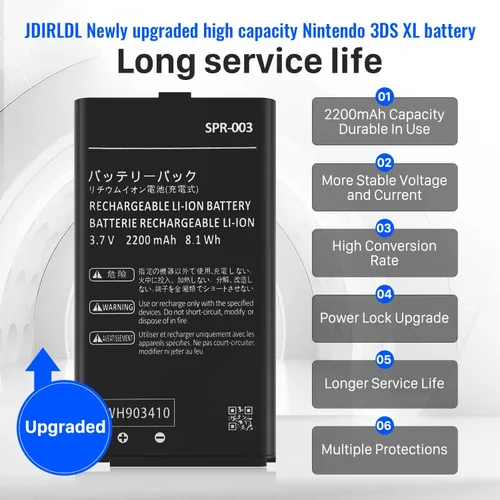 Vista 3 de JDIRLDL Batería para SPR 003 nuevo 4600mAh con kit completo de herramientas de reparación