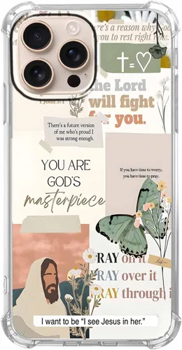 Vista 49 de Funda para Celular con Versículos de la Biblia, Colocación de Citas Cristianas de Jesús, Diseño Collage, Funda Protectora Suave de TPU de Moda