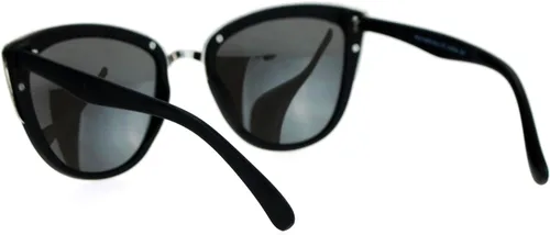 Vista 4 de SA106 Gafas de sol de gran tamaño con espejo espejo para mujer