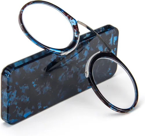 Vista 11 de REAVEE Paquete de 2 lentes de lectura con clip de nariz sin brazos para hombres y mujeres, sin sienes, delgados y compactos, ultra delgados con mini