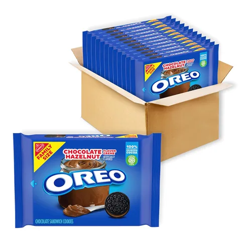 Vista 29 de OREO - Galletas sándwich de chocolate, 60 paquetes de aperitivos (2 galletas por paquete)