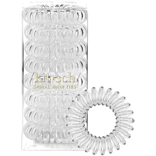 Vista 16 de Kitsch Henna - Coletas para pelo Coiled Plastic Ponytail Holders for Thick and Thin Hair Creaseless and Dent-Free Hair Ties No Damage Phone