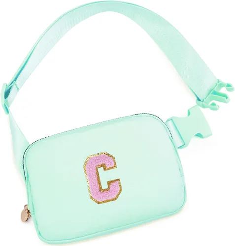 Vista 18 de Bolsa de cinturón para niñas y mujeres, bolsas cruzadas, riñonera, riñonera personalizada, Negro, Small