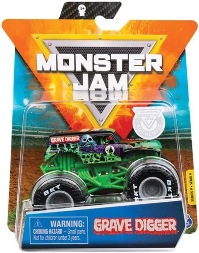 Vista 2 de Monster Jam, Camión monstruo oficial Joker, vehículo fundido a presión, serie de camiones de héroes y villanos, escala 1:64