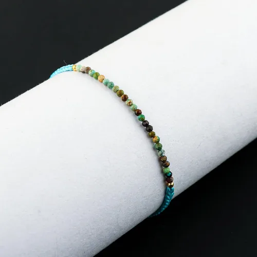 Vista 33 de Natural Beads Braided Bracelet, Energy Healing Crystals, Birthday, Gift for Her, Resizable Hand Braid Rope Thread Protection Bracelet for Men