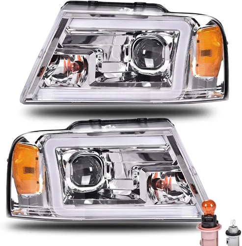 Vista 17 de CHEDA Conjunto de faros, lente transparente carcasa negra ámbar reflector