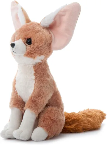 Vista 4 de The Petting Zoo Fennec Fox - Animal de peluche, regalos para niños, animales salvajes del zoológico Onez, juguete de peluche de zorro Fennec de 12
