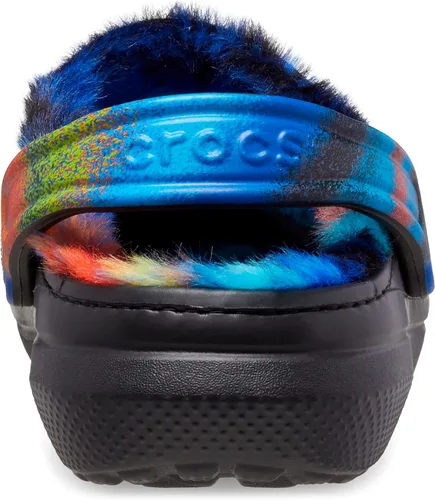 Vista 2 de Crocs Unisex-Adult Classic Tie Dye Lined Clogs Fuzzy Slippers