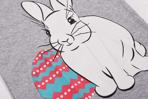 Vista 4 de Joyond Easter Pajamas For Boys Girls Soft Cotton Kids Bunny Pjs Set Size 2T-12Years