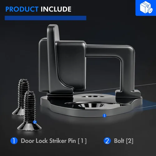 Vista 9 de Pasador de pestillo de cerradura de puerta mejorado con buje de goma - Compatible con Ford F-150 2009-2014 cabina sencilla o cabina de tripulación