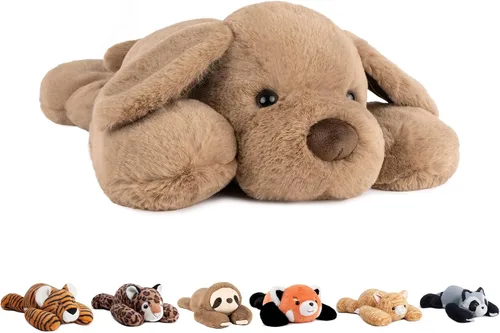 Vista 14 de Niuniu Daddy Oso de peluche con peso de 24" 5 libras, animales de peluche para adultos y niños, juguete de peluche de oso grande, bonita almohada