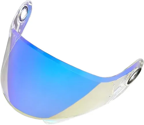 Vista 6 de FF370 - Protector solar para LS2 FF394, FF325, fácil visera, resistente al viento, para casco de moto (azul transparente, para noche de día)