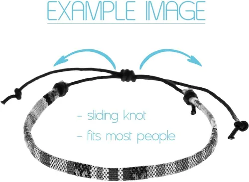 Vista 5 de Made by Nami Surfer Anklet for Men and Women Waterproof and Adjustable Surfer Ankle Bracelet String Ankle Bracelet Beach Accessory for Ethnic Hippie