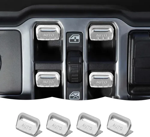 Vista 11 de RT-TCZ Cubierta de interruptor de ventana de consola central, accesorios interiores compatibles con Jeep Wrangler JL JLU y Gladiator JT 2018-2024