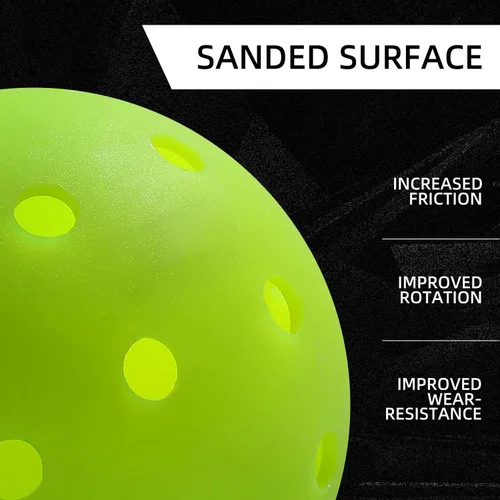 Vista 2 de Pickleball Balls Crack-Resistant 40 Holes Outdoor & Indoor Pickle Balls High Bounce, Perfectly Balanced Pickle Ball for Tournament Play