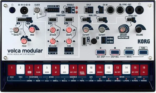 Vista 5 de Korg Volca FM2 Sintetizador Digital con 6 voces y secuenciador de 16 pasos