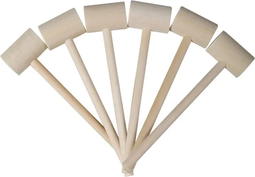 Vista 7 de 18 martillos de madera, lindos mini martillos para manualidades y chocolate con corazón rompible