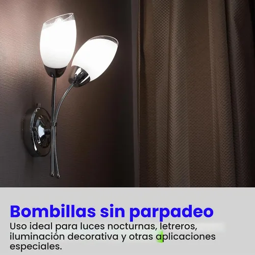 Vista 5 de Feit Electric - Bombilla LED nocturna C7, 0.6 W, 7 W Eq, E12, 4000 K