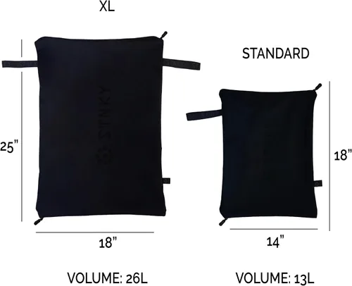 Vista 4 de STNKY Bag Pro - Bolsa de lavandería - Bolsa de lavado para trabajadores de la salud, deportes, fitness y viajes (XL, negro)