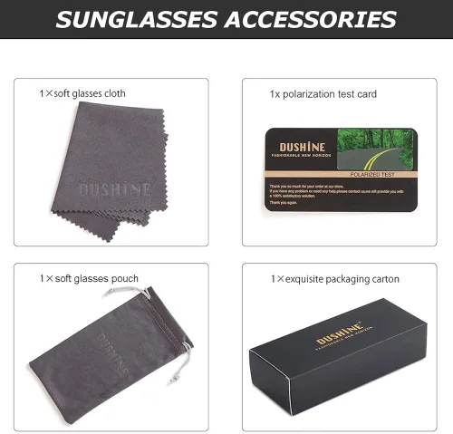 Vista 7 de DUSHINE - Gafas de sol polarizadas para mujer estilo clásico retro 100 protección UV
