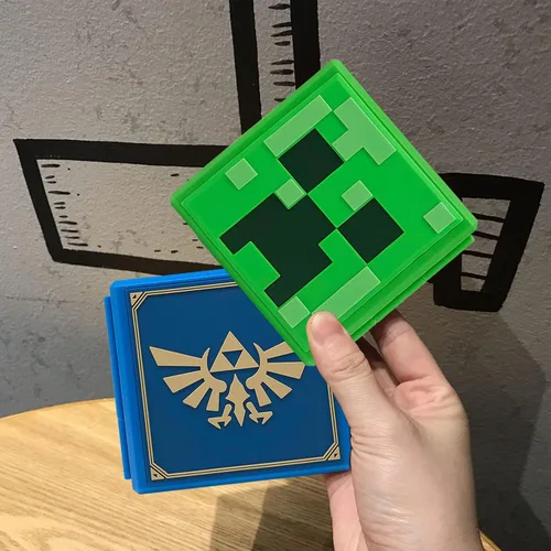 Vista 6 de doepeBAE Funda para tarjetas de juego para Nintendo Switch, soporte portátil para tarjetas de juego, funda rígida de almacenamiento de tarjetas