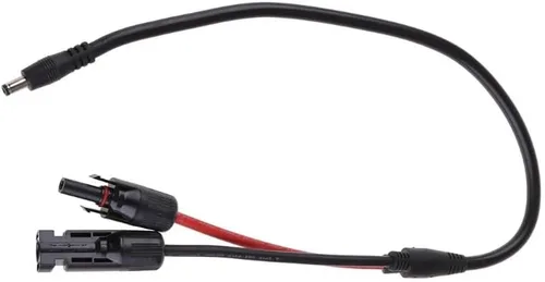 Vista 5 de NONROT DC5521 Conector de panel solar inversor solar Fuente de alimentación solar a DC 0.217x0.083 in Cable adaptador de enchufe 1.6 ft 14AWG