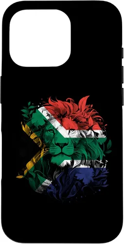 Vista 20 de South African Flag Vintage Lion South Africa Pride Leeu Case for iPhone 17