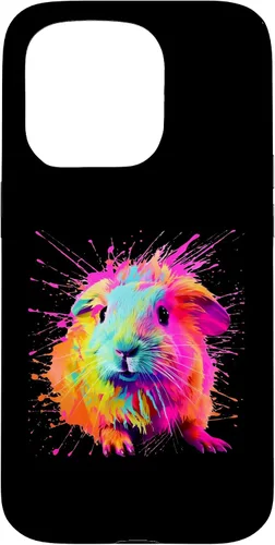 Vista 14 de Splash Paint Guinea Pig Furry Potato Lovers Case for iPhone 16