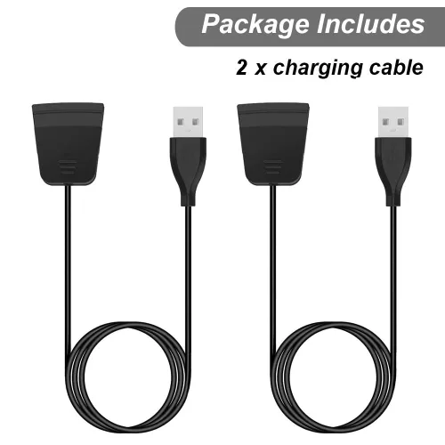 Vista 6 de Emilydeals Cargador para Fitbit Alta HR, cable de carga USB de repuesto para Fitbit Alta HR [2 unidades, 3.3 ft/3.3 pies] (2)