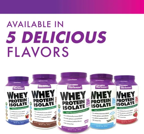 Vista 6 de Bluebonnet Nutrición 100% Natural Proteína WHEY Isolate Powder, 743715015654, 1, 1 Kosher
