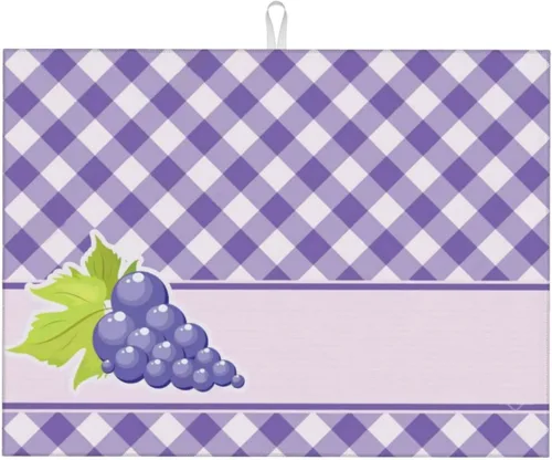 Vista 38 de Apple Orchard - Tapete de secado de platos de grano de madera de 18 x 24 pulgadas para encimera de cocina, almohadilla absorbente de microfibra
