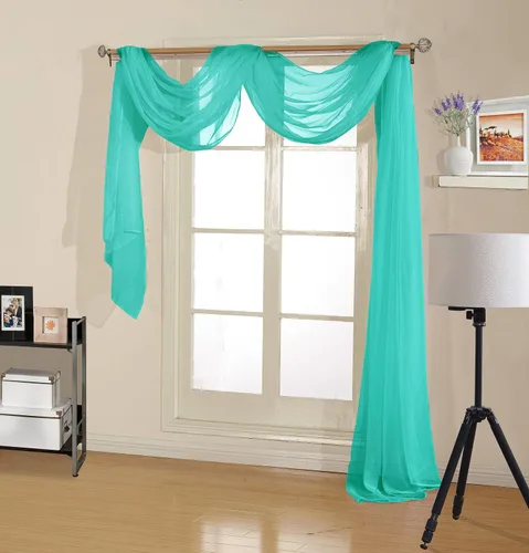 Vista 12 de Decotex - Bufanda de gasa transparente de calidad premium para diseños de hogar y eventos