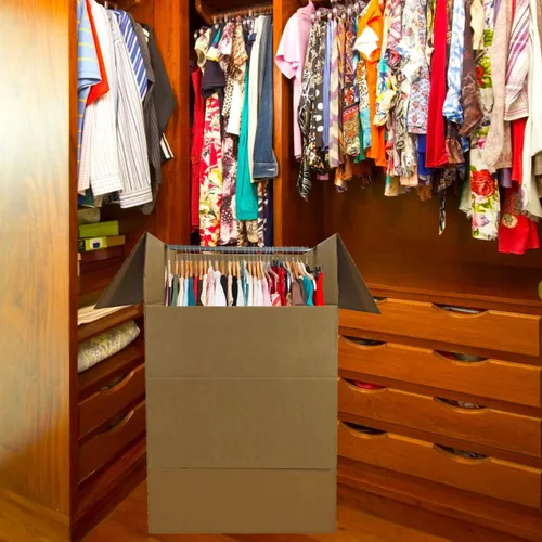 Vista 6 de UBOXES Space Savers - Cajas de mudanza para armario con colgador, 20 x 20 x 34 pulgadas (paquete de 3)